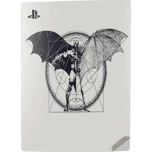 DC Comics Batman Skeleton diagram Art PS5 Digital Edition Console Skin